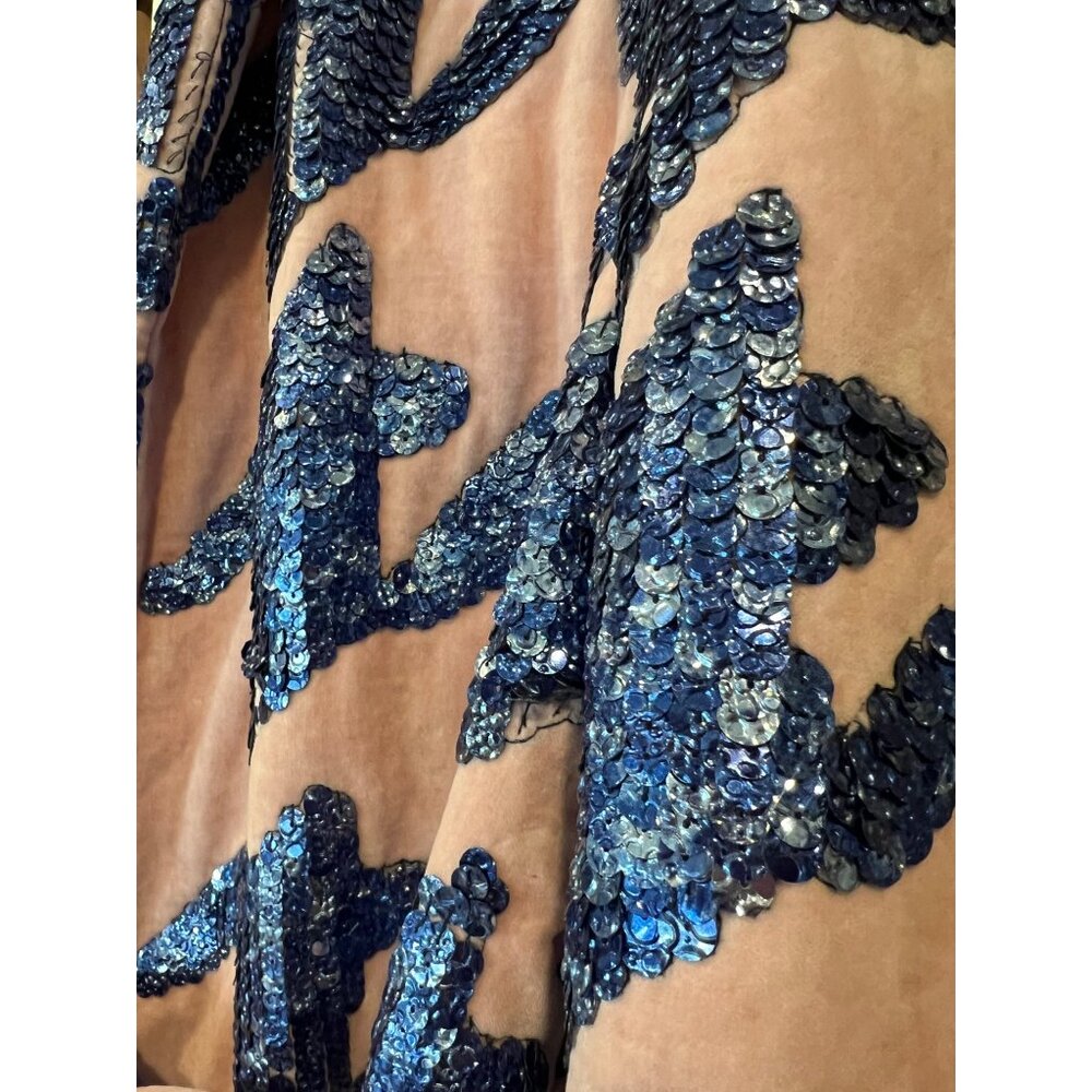 DRIES VAN NOTENBelted sequin-embellished cotton-blend terry coat Size IT 38/ US - Picture 7 of 15